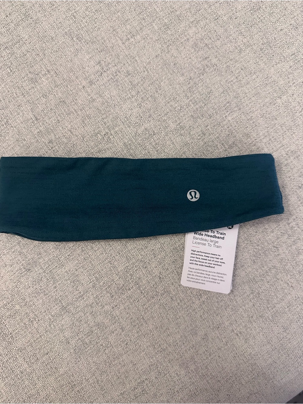 Lululemon License to Train Wide Headband in Storm Teal
